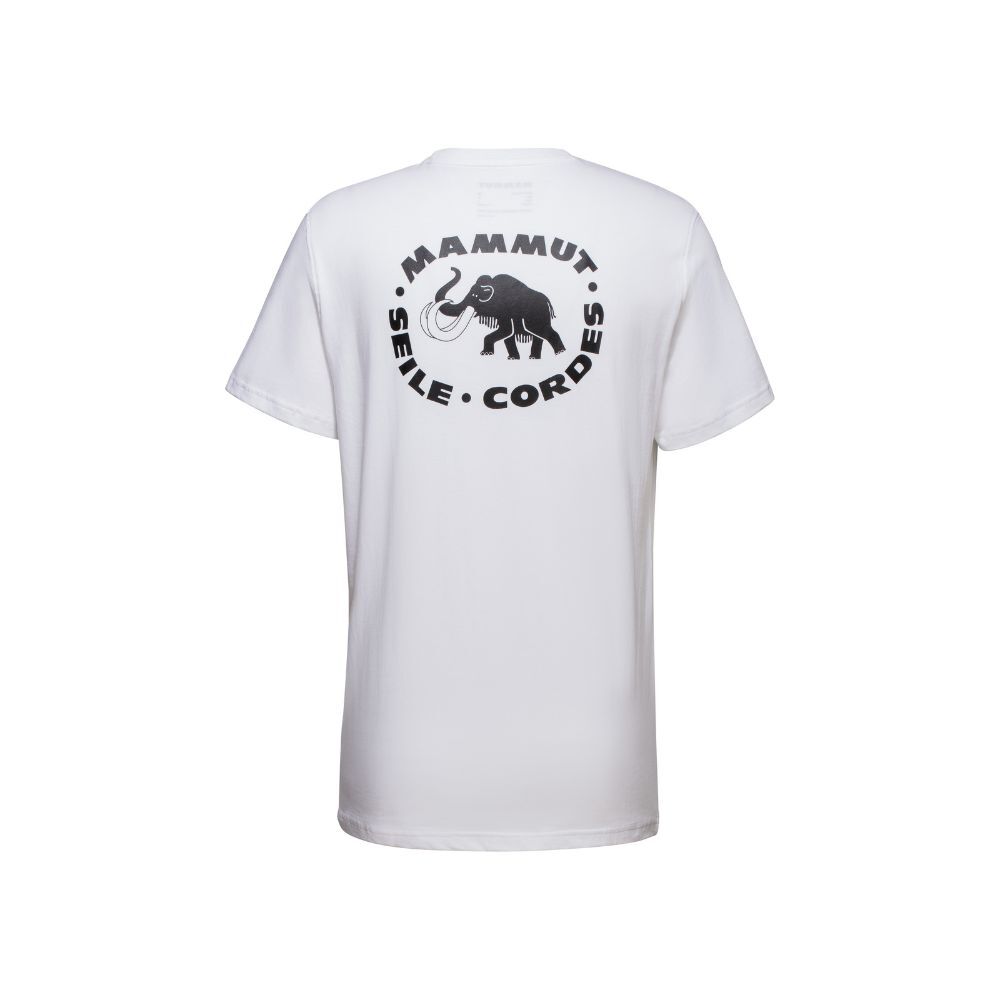 Mammut 有機棉機能復古Logo短袖T  Seile T-Shirt Cordes 男款 / 白 (M1017009752043)