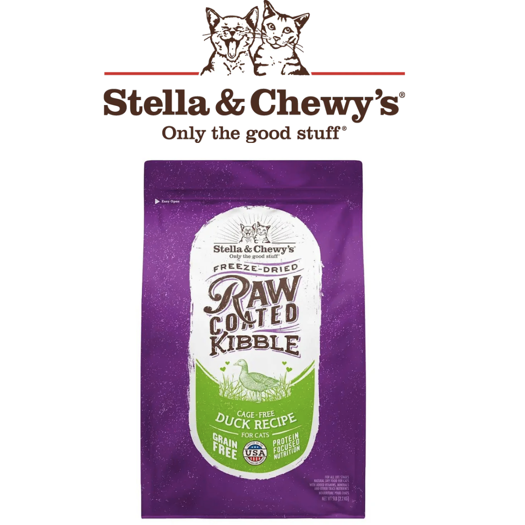 Stella & Chewy's - 凍乾生肉外層貓乾糧 - 放養鴨配方 5LB