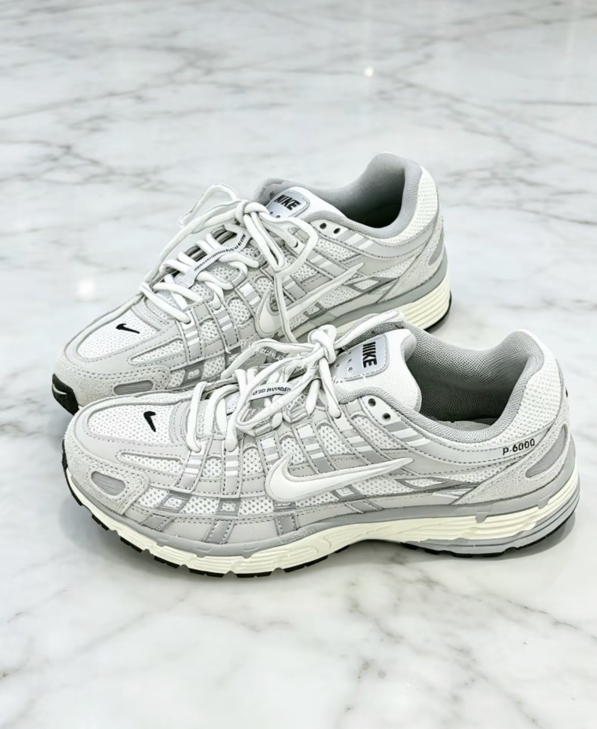 男鞋 NIKE P-6000 'Light Bone' 帆白淺灰 網眼 復古 緩震 休閒 運動鞋【IU7549-072】PP6