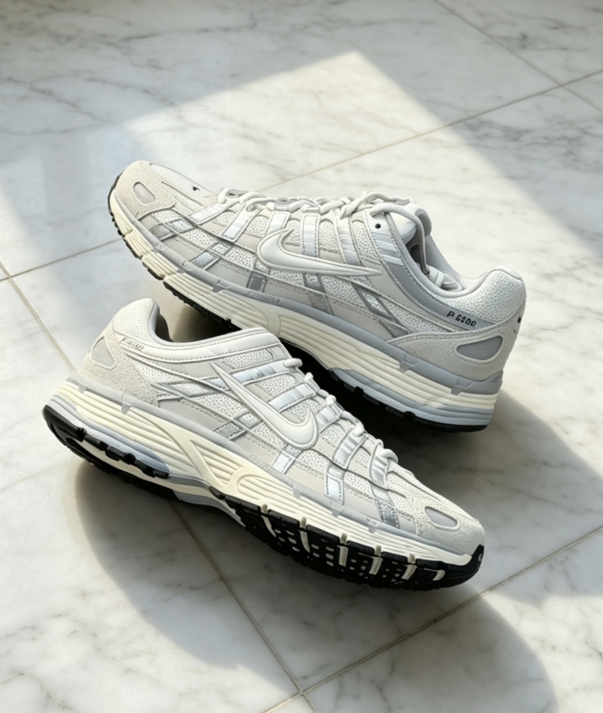 男鞋 NIKE P-6000 'Light Bone' 帆白淺灰 網眼 復古 緩震 休閒 運動鞋【IU7549-072】PP6