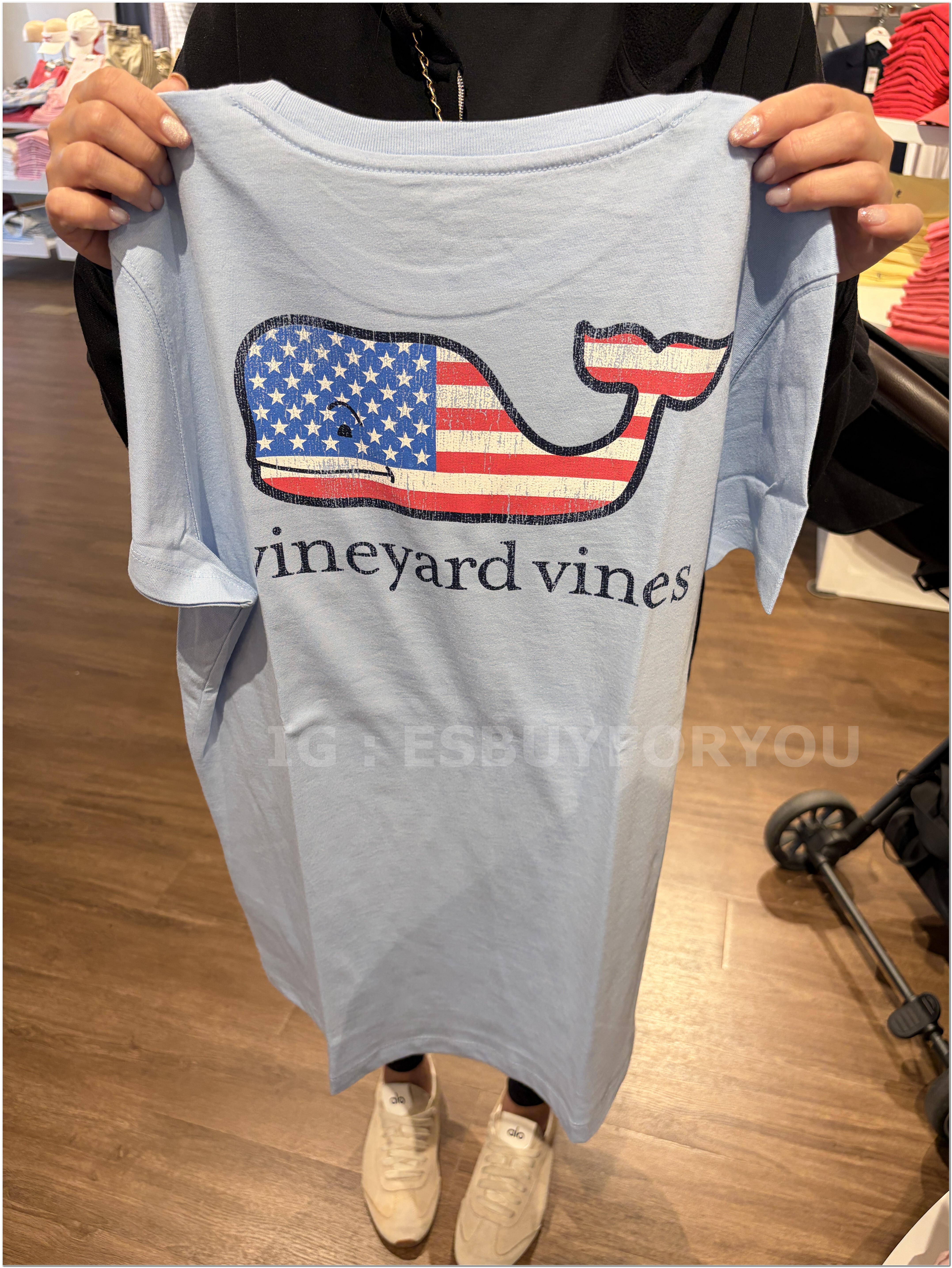【限時】Vineyard Vines小鯨魚 女大人 國旗小鯨魚 短TEE