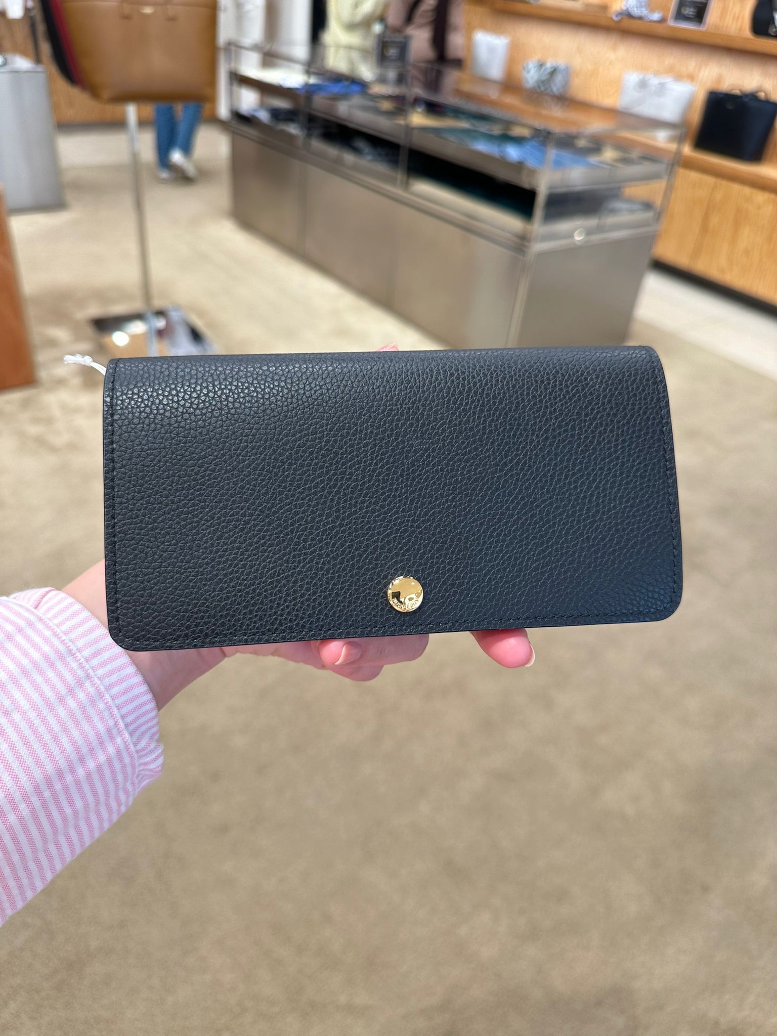 LYS01828 Burberry 啪鈕內格紋長銀包