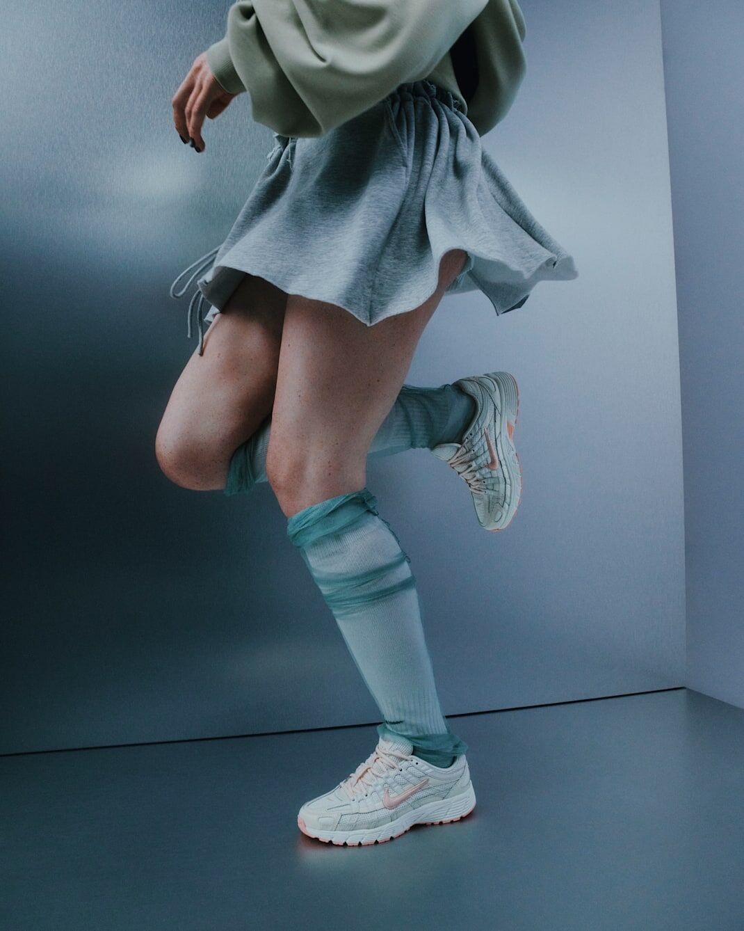 女鞋 NIKE W P-6000 帆白粉橙 麂皮 皮革 復古 透氣 運動 休閒鞋【IR1215-101】PP6