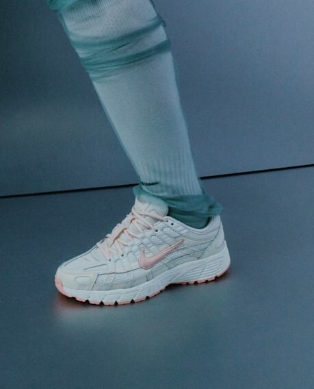 女鞋 NIKE W P-6000 帆白粉橙 麂皮 皮革 復古 透氣 運動 休閒鞋【IR1215-101】PP6