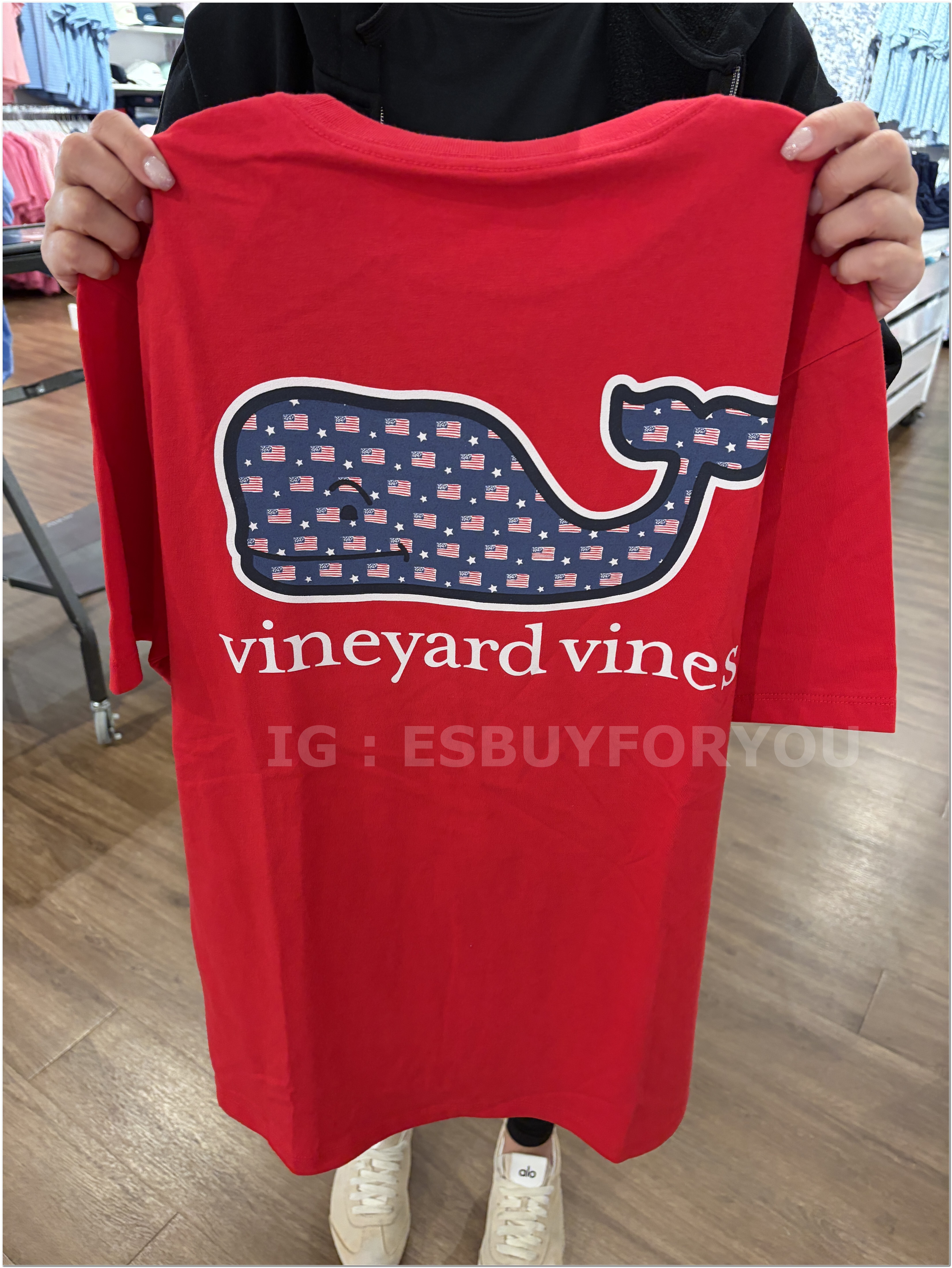 【限時】Vineyard Vines小鯨魚 男大人 滿版國旗小鯨魚 短TEE
