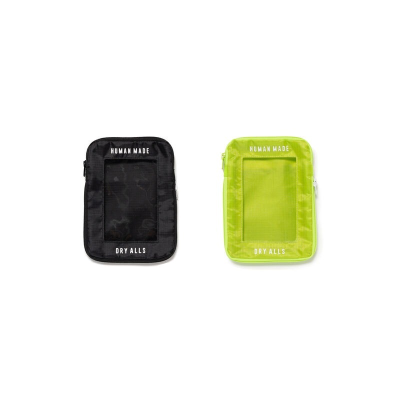預購┃HUMAN MADE TRAVEL CASE MEDIUM M號 螢光綠 黑色 收納包