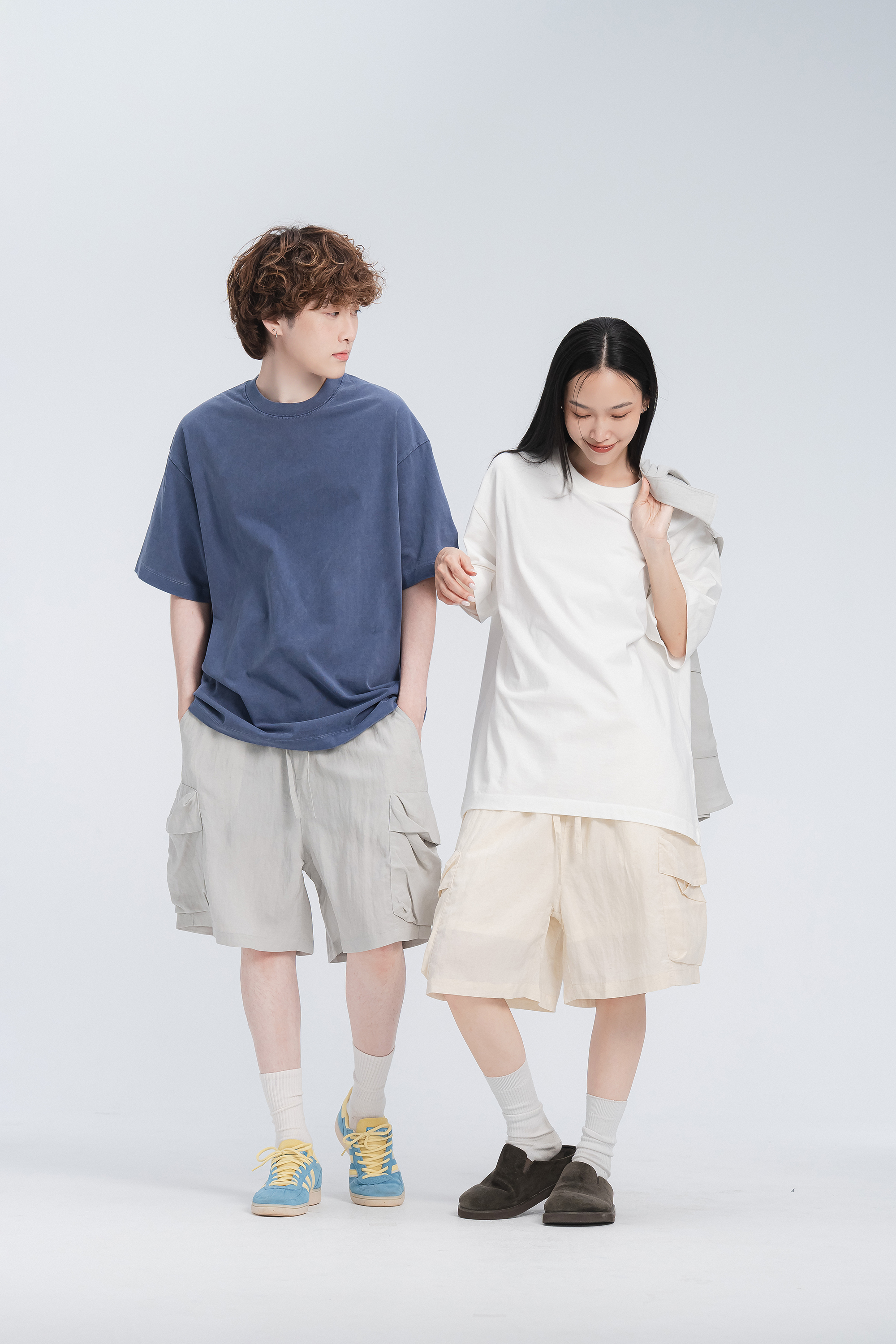 素面水洗色系短袖t 7色