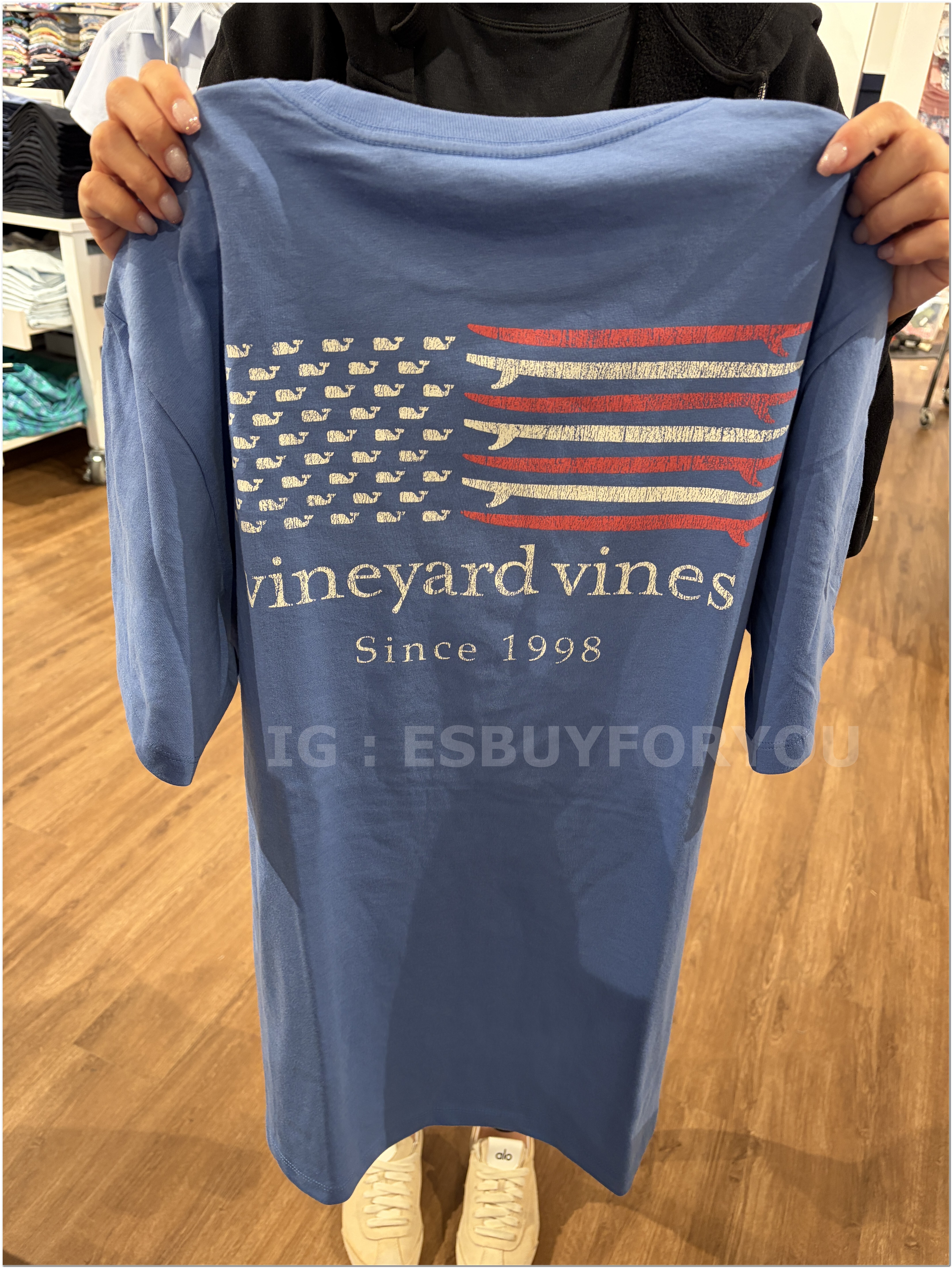 【限時】Vineyard Vines小鯨魚 男大人 造型國旗 短TEE