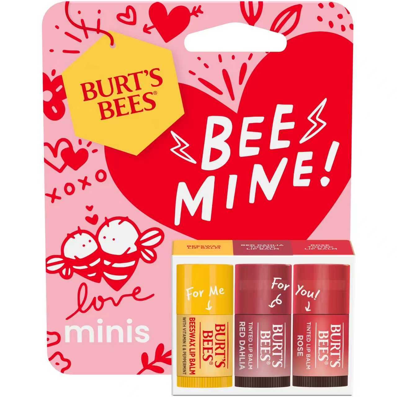 【預購】BURT'S BEES H052950 迷你潤色護唇膏三件套