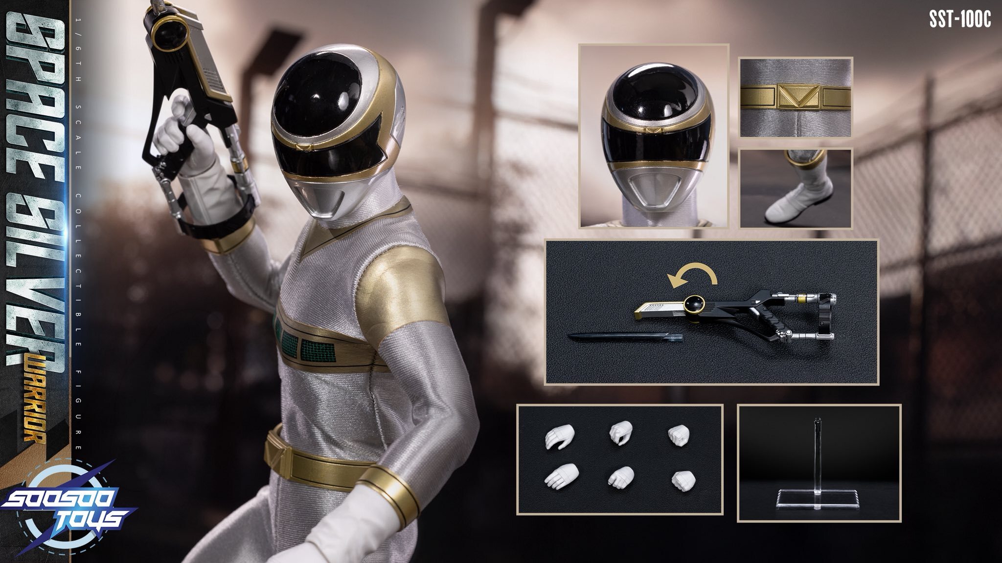 (預訂) Soosootoys SST100C 1/6 Space Silver Warrior figure