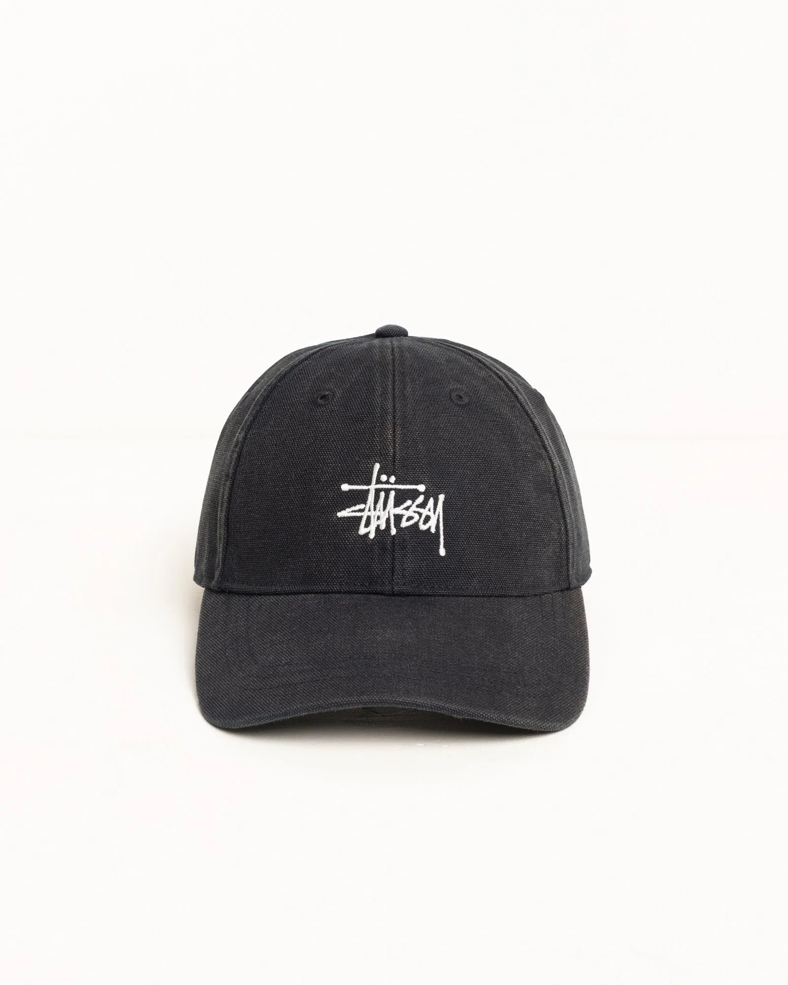-(B05)-STUSSY LP WASHED BASIC CANVAS CAP 草寫 LOGO 水洗丹寧帽 黑/藍/綠-26M1311210