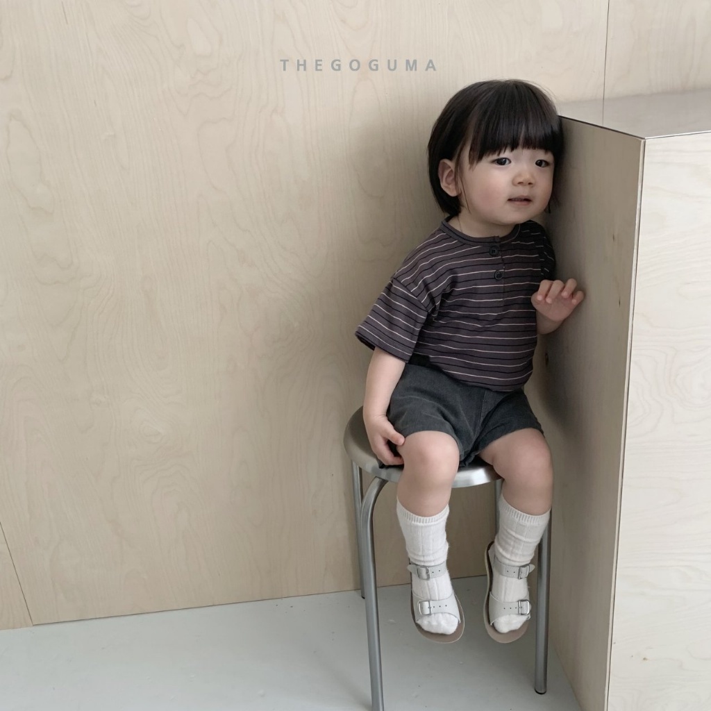 韓國🇰🇷THEGOGUMA 雙扣條紋上衣(XS-XL/JS-JL)