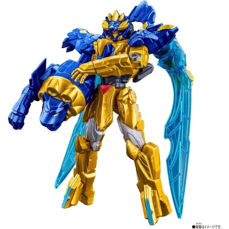 【玩具研究中心】萬代 第一戰隊 特加神機器人黃藍獅者 可動公仔