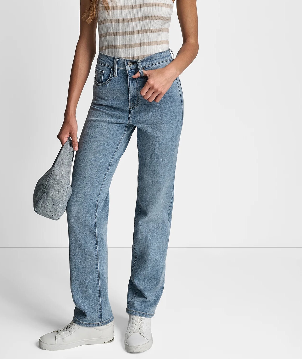 [S] DKNY BRYANT HIGH RISE CLASSIC STRAIGHT, DJ5B4109-F3L (SD1859)