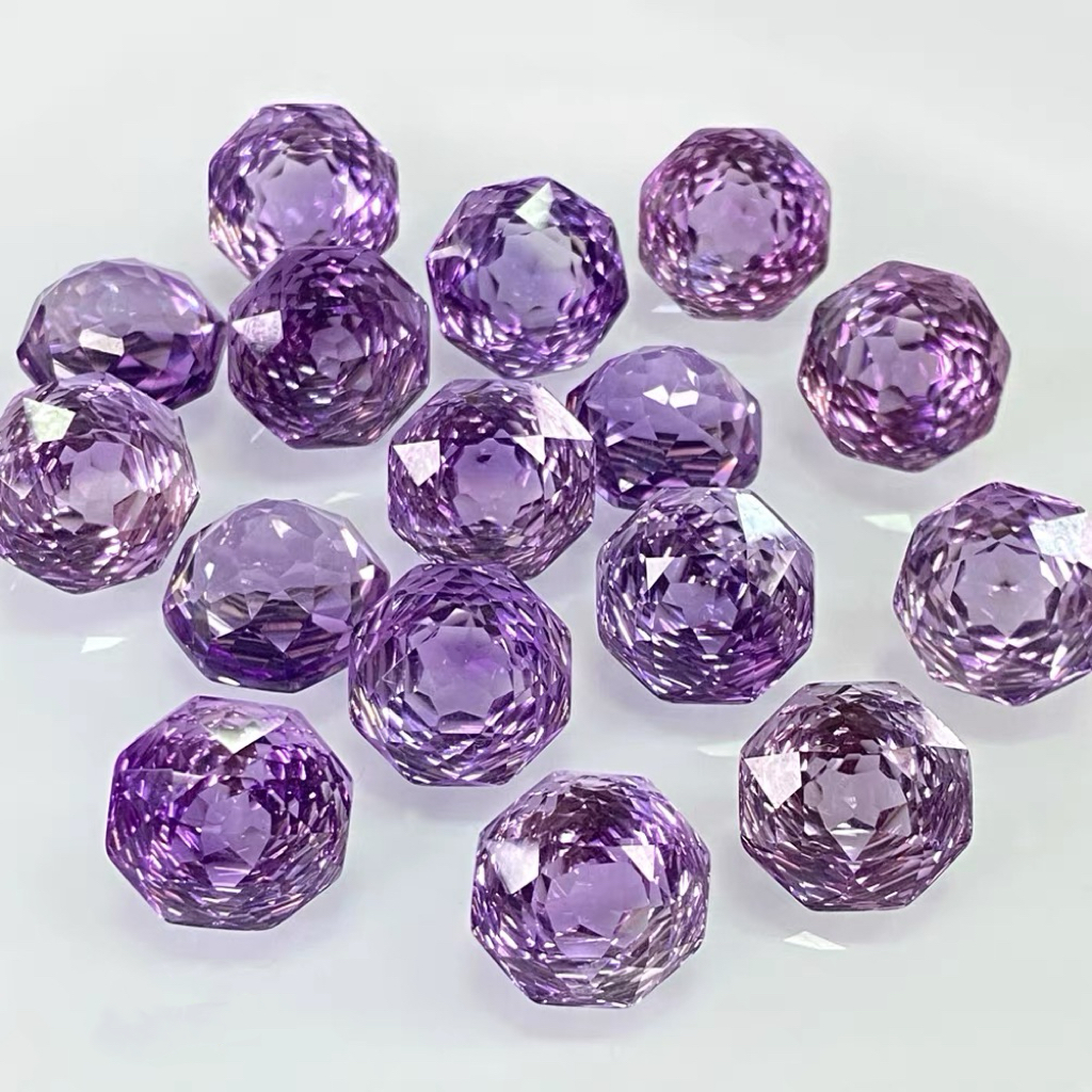Natural Amethyst | Octagonal Rose-Cut Loose Gemstone