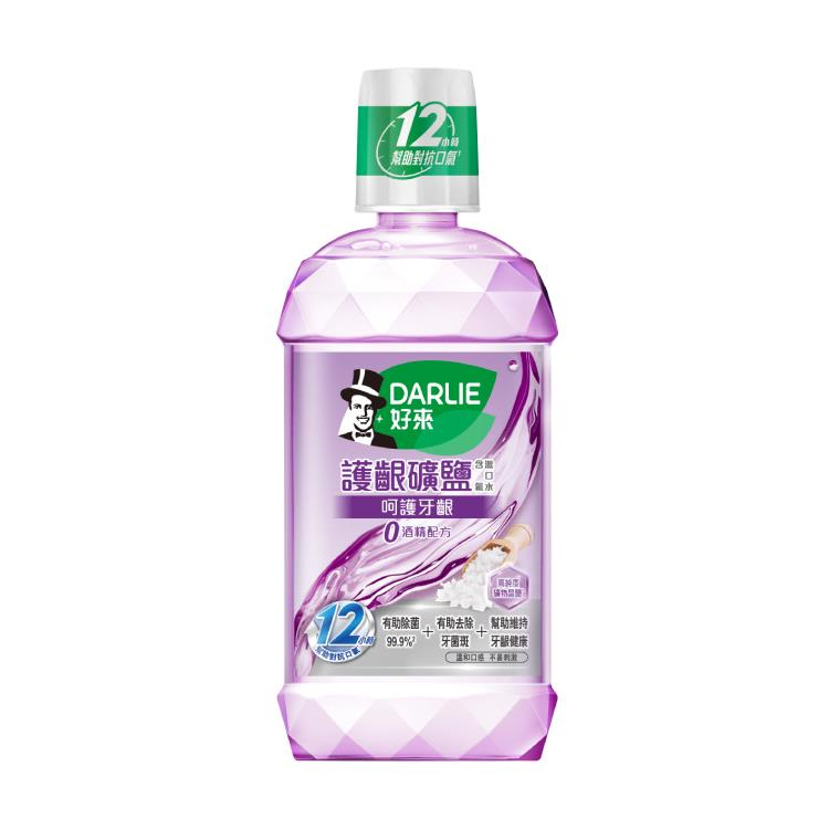 【DARLIE 好來】清新口氣漱口水無酒精配方500ml-清新薄荷/清新綠茶/護齦礦鹽(新舊包裝輪替中)