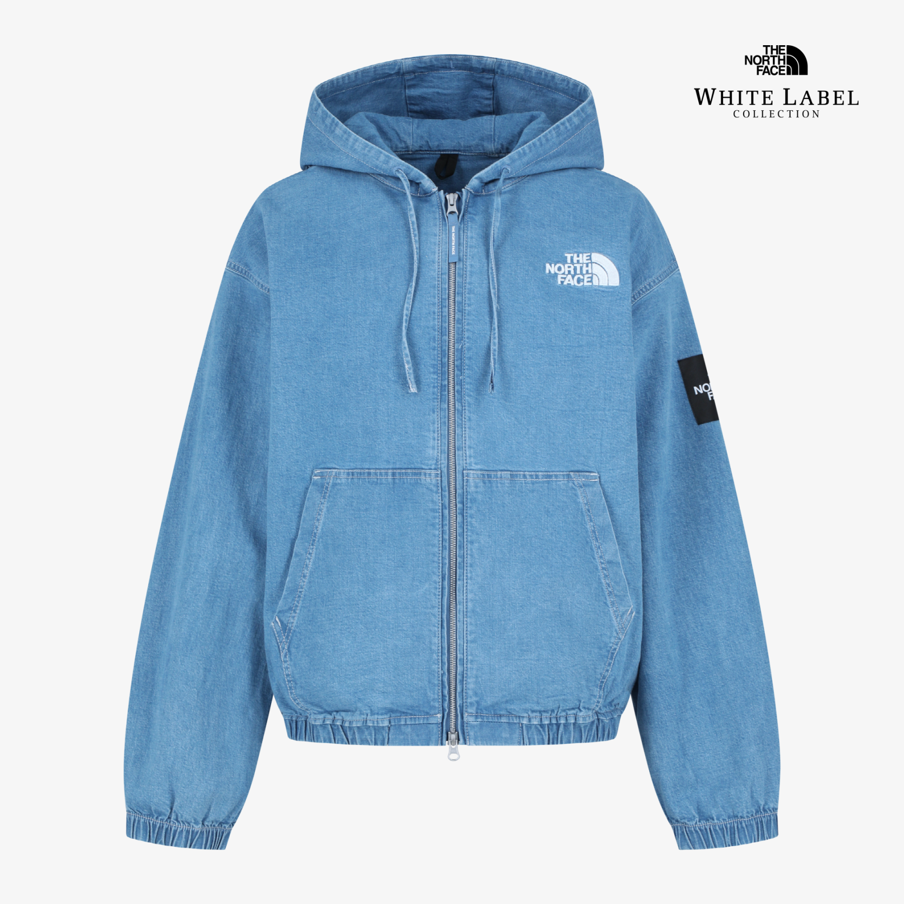 【代購】韓國限定  THE NORTH FACE 26SS BRIS 寬鬆短版連帽牛仔外套 夾克 NJ3BS09