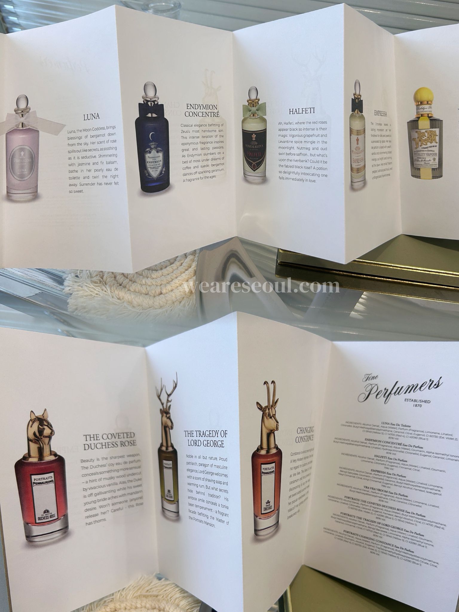 Penhaligon's Scent Library 香水套裝10件裝weareseoul.com