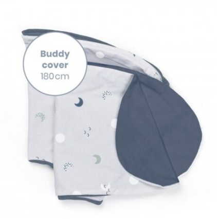 DOOMOO BUDDY 多功能大抱枕枕套(藍灰/月亮)(BC B62）