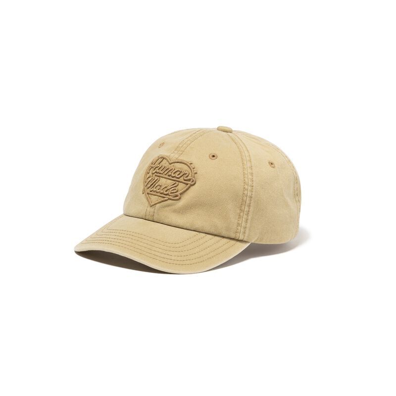 -(B022)-HUMAN MADE 6-PANEL TWILL CAP 六分割帽 米色-HM31GD021