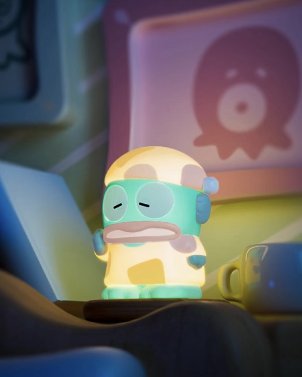 <官方正版>SANRIO 三麗鷗 人魚漢頓 醜魚 HANGYODON 生活日記系列 小夜燈 公仔 擺件