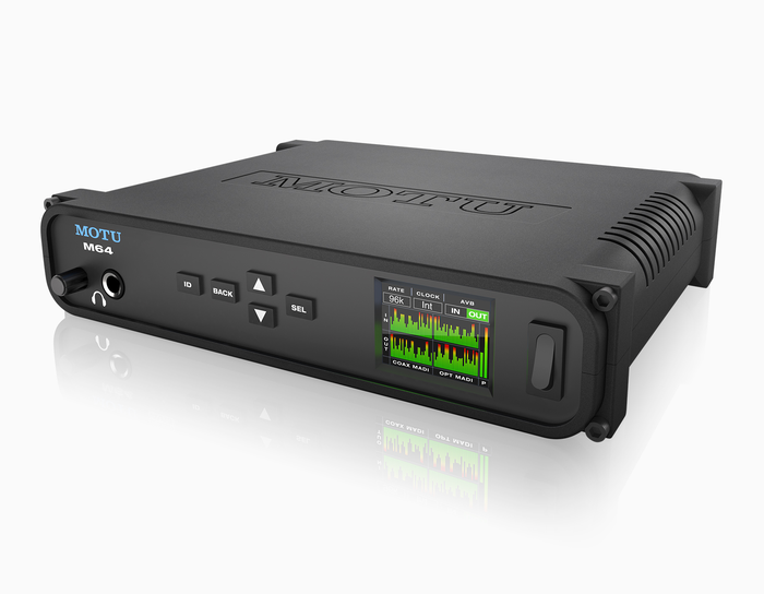 Motu M64 MADI / USB / AVB-TSN Ethernet audio interface with DSP and mixing