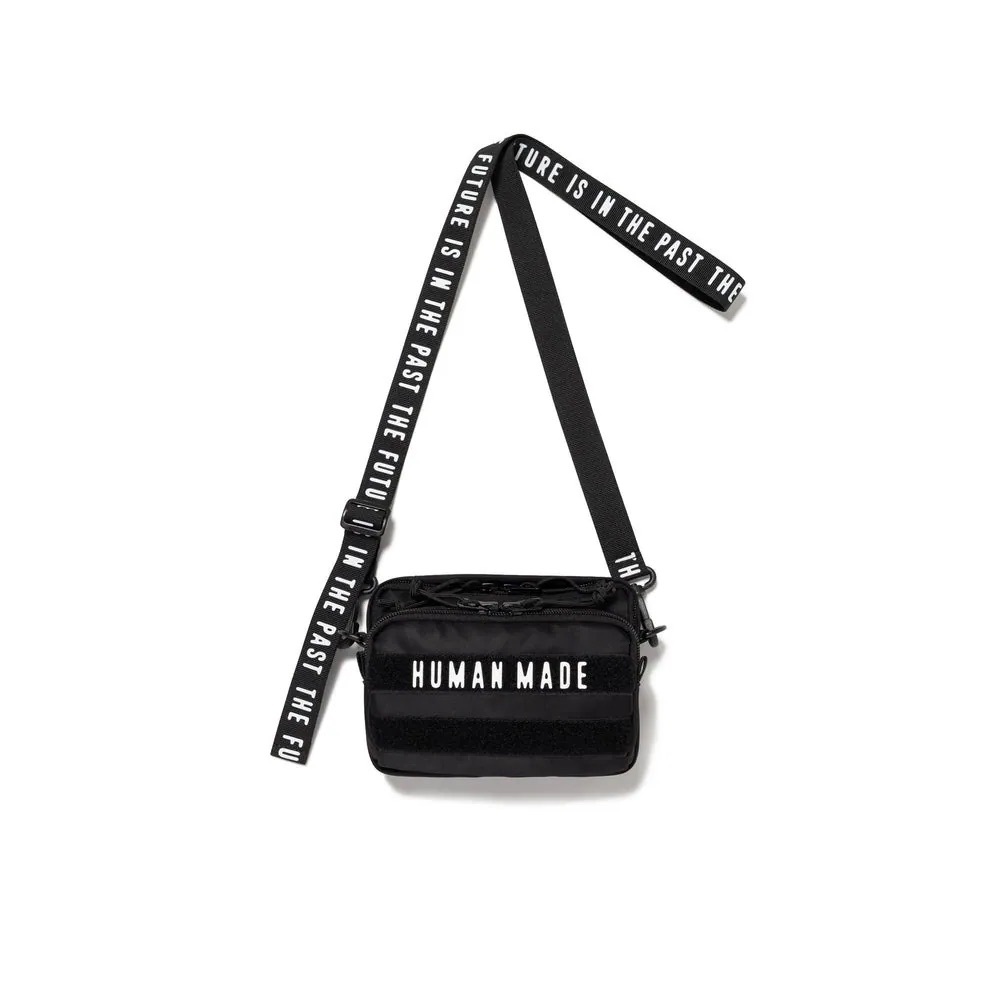 -(B022)-HUMAN MADE MILITARY POUCH MINI SS26 軍風 迷你側背包 肩背包 黑色/咖啡色-HM31GD075
