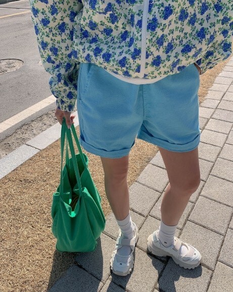 ᴴᴼᵀ ▸▸店長推薦◃◃ 春夏新款/彩色五分短褲 MANIFEST正韓🇰🇷