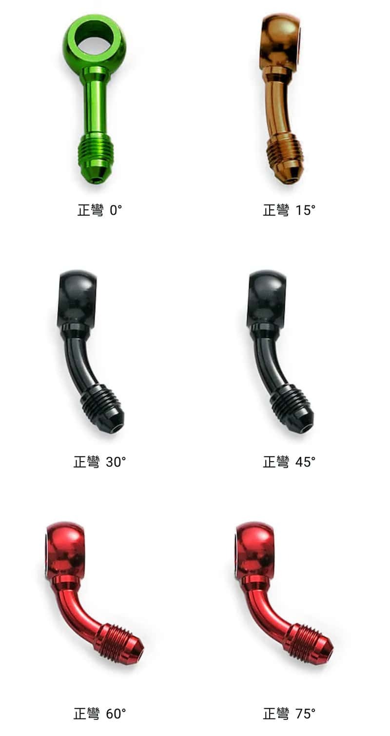 加路達 金屬油管配件  魚眼頭 直通頭