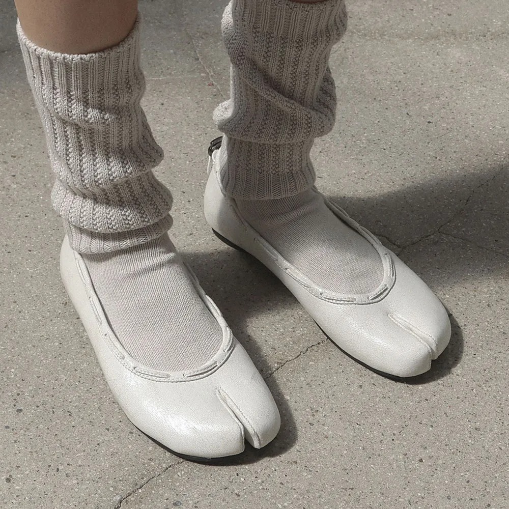 PAES Leather String Flat Vintage