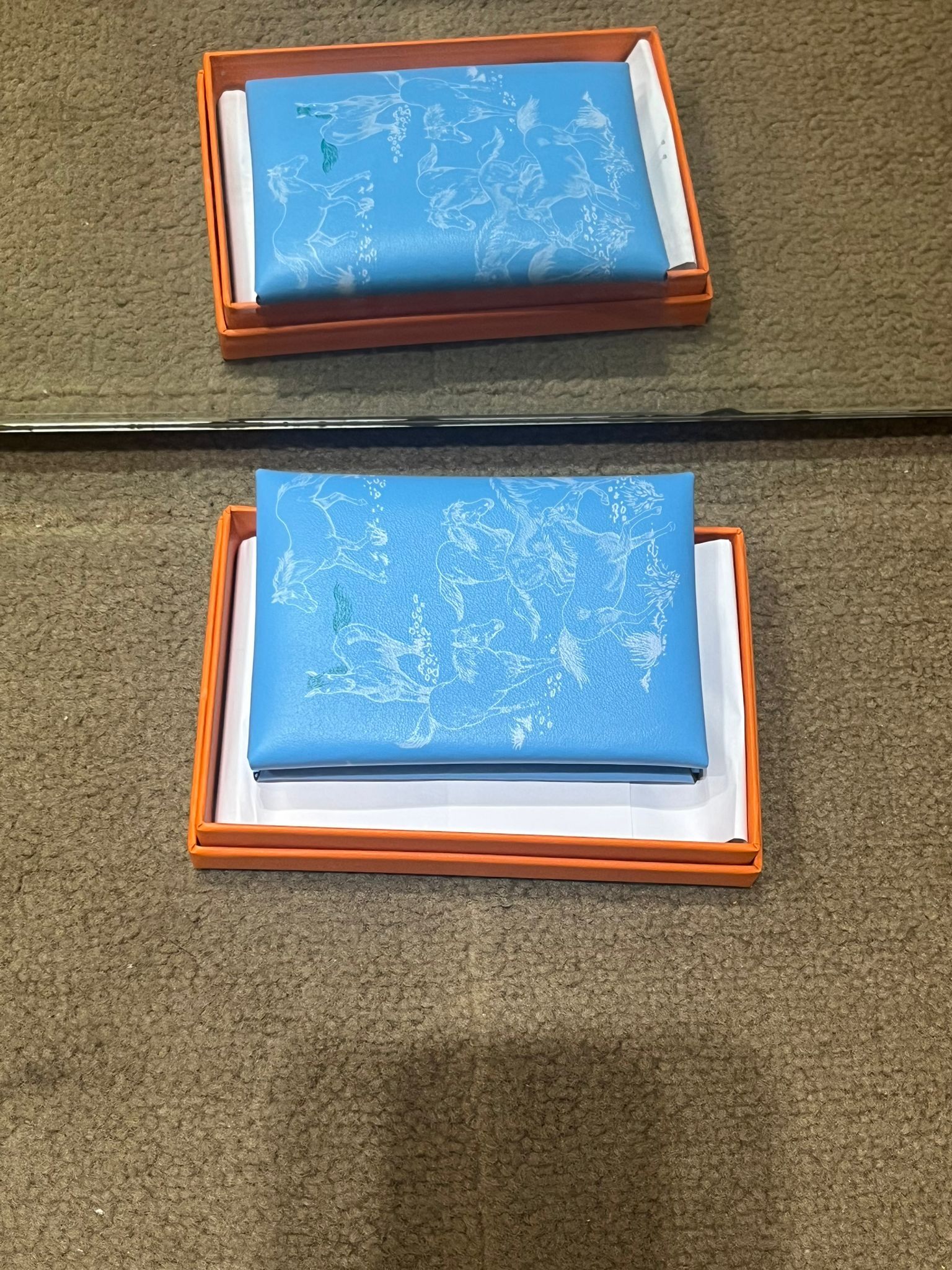 Calvi Duo Compact card holder Céleste swift