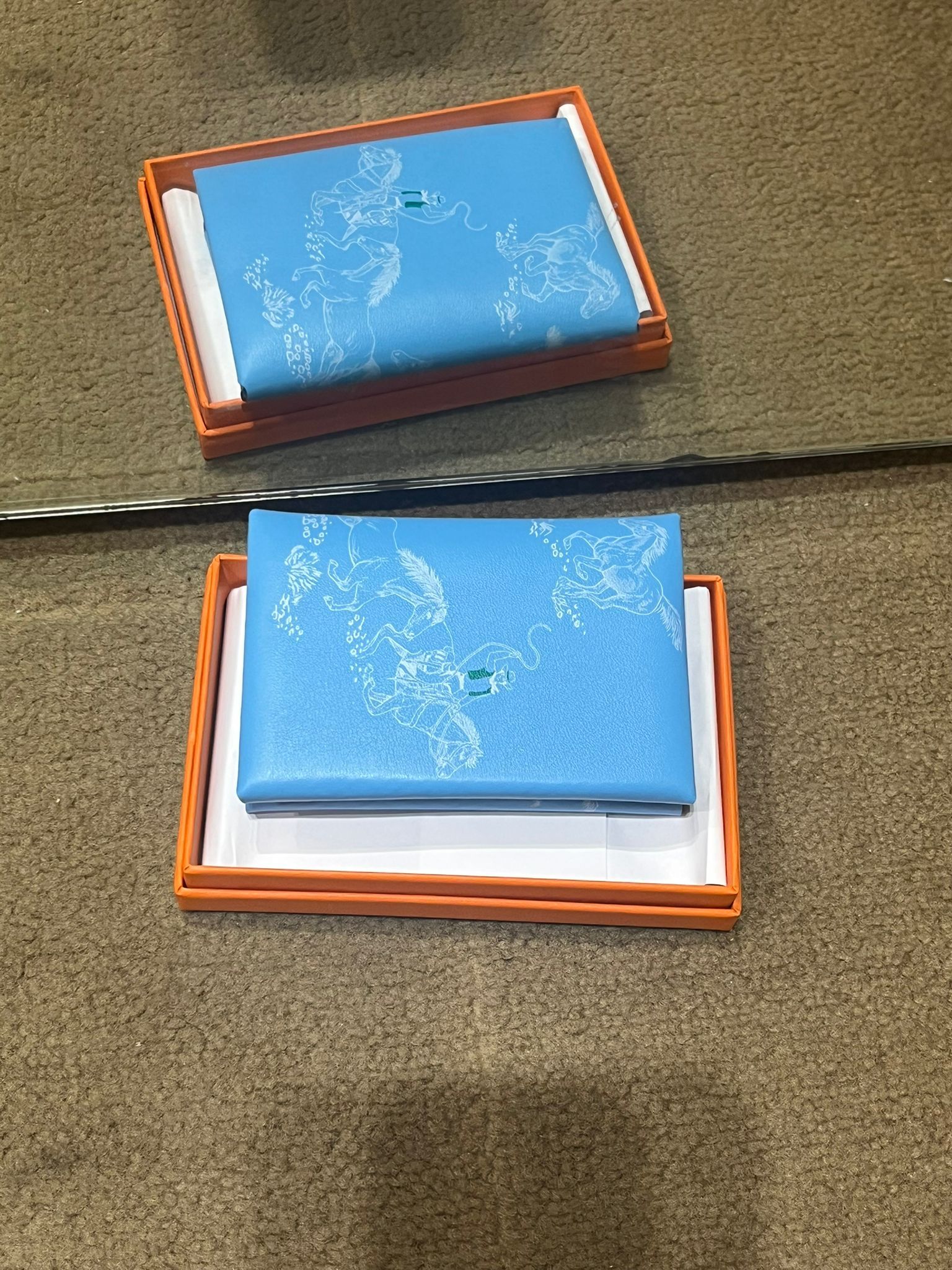 Calvi Duo Compact card holder Céleste swift