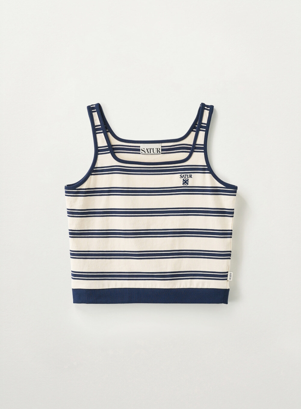【入LIVECODE一件減至$268😱🔥！】【韓國大熱品牌😍朴圭瑛SEVENTEEN同款！】【SATUR】(W) Square Neck Stripe Sleeveles (3 Colors)