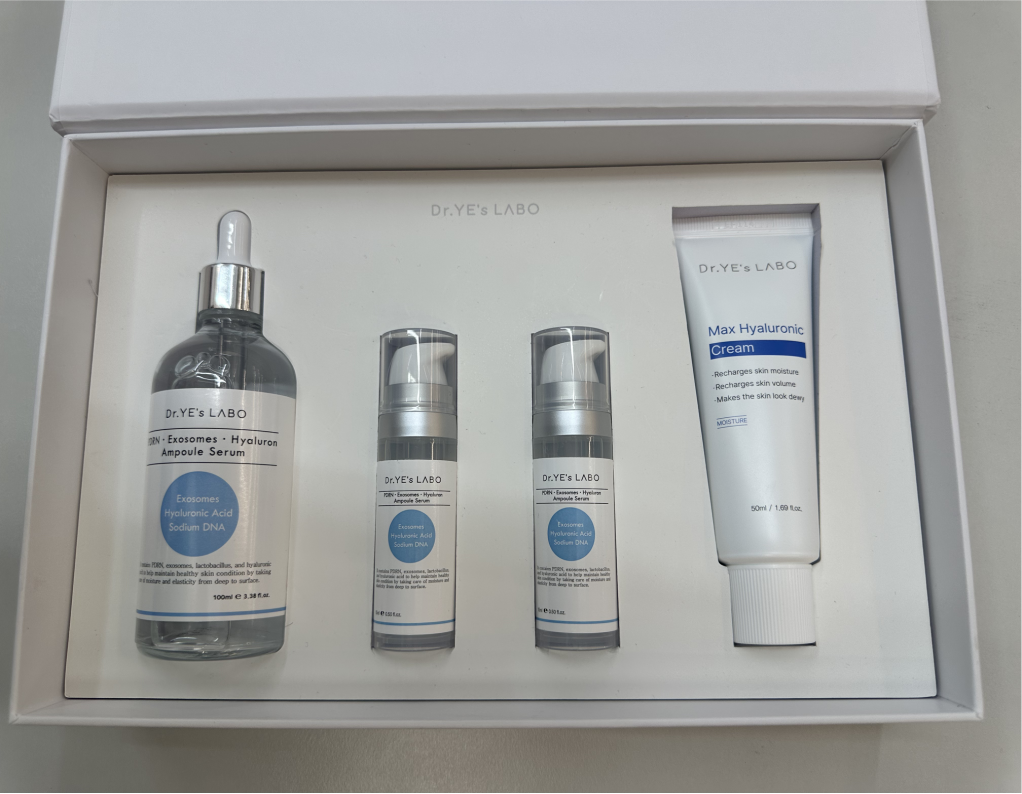 DR.YE's LABO 100%注水安瓶(8重玻尿酸精華+2重外泌體)套裝100ml+15ml+15ml+50ml (2件$669，平均$334.5@1件)*折實滿$699包京東送貨上門*295live