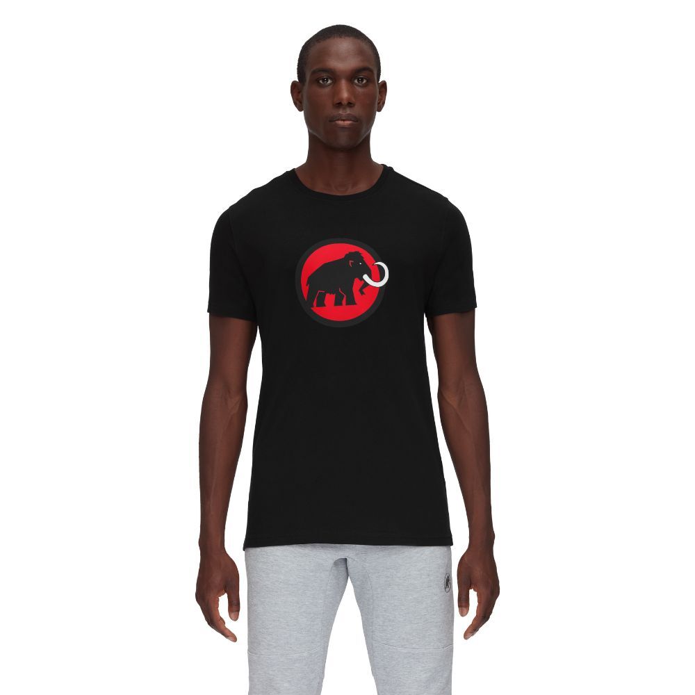 Mammut  有機棉 Classic T-Shirt 男款 / 黑-辛辣紅 (M10170224000448)