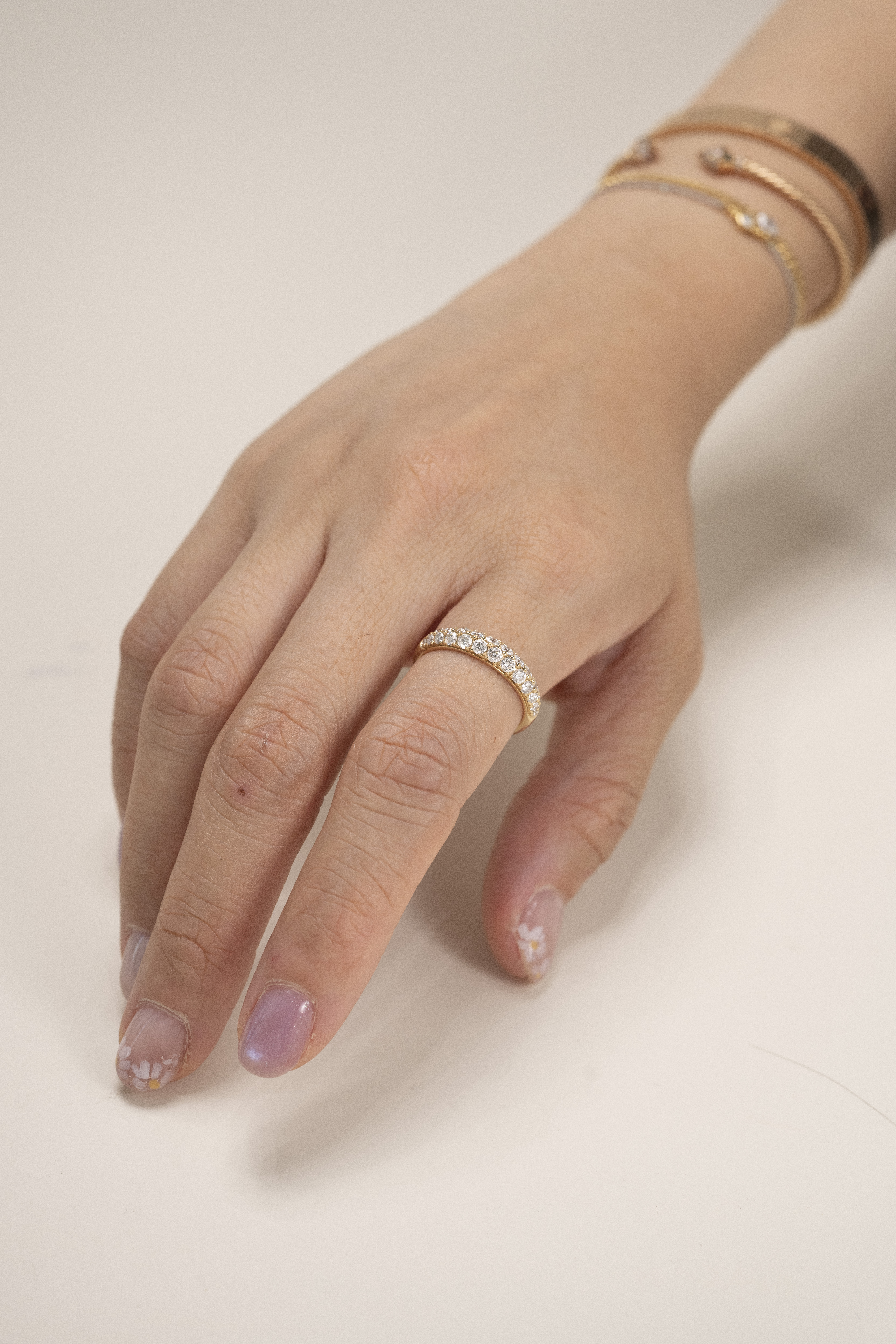 18K Twice Diamond Ring