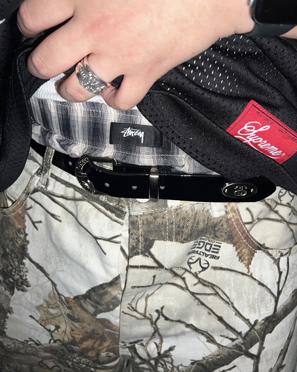 <穿搭神器> Stussy 休閒 格紋 條紋 平口 內褲 三件組