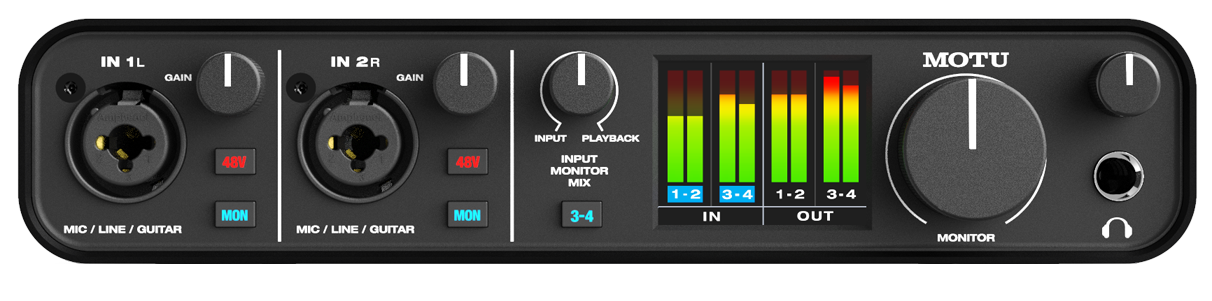 Motu M4 4-in/4-out USB audio interface with studio-quality sound