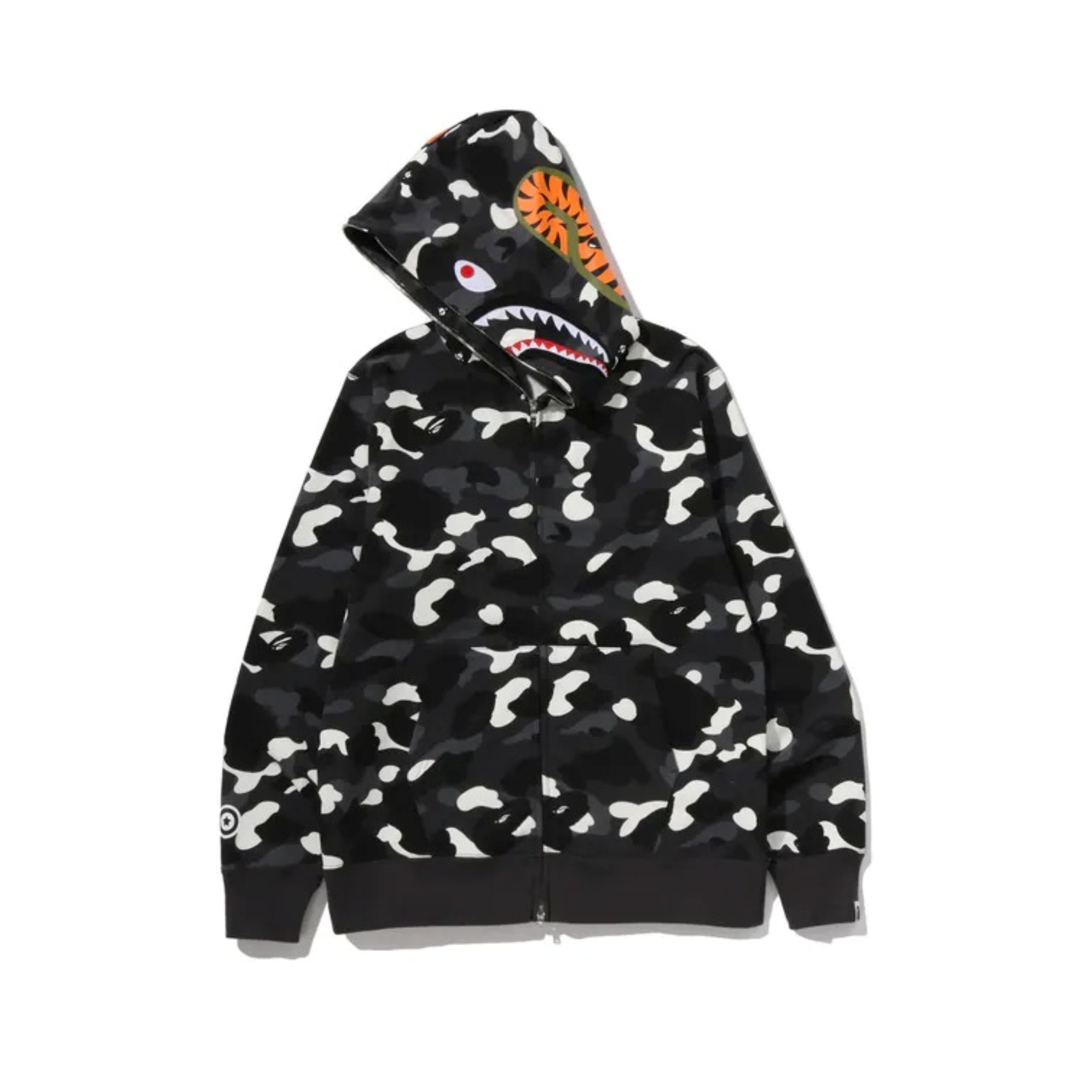 2026SS A BATHING APE BAPE CITY CAMO SHARK REGULAR FIT FULL ZIP HOODIE 夜光 鯊魚 外套 現貨 1M30115302