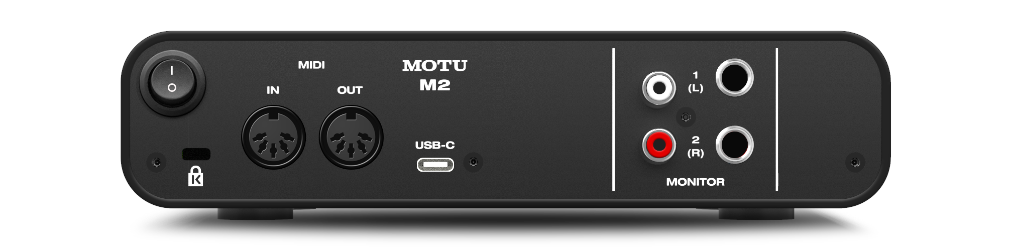 Motu M2 2-in/2-out USB audio interface with studio-quality sound