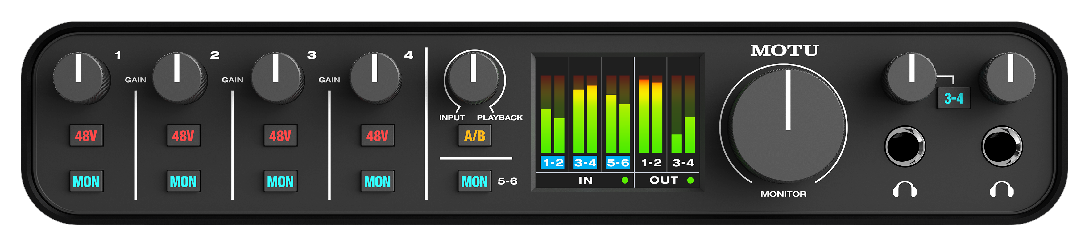 Motu M6 6-in/4-out USB audio interface with studio-quality sound