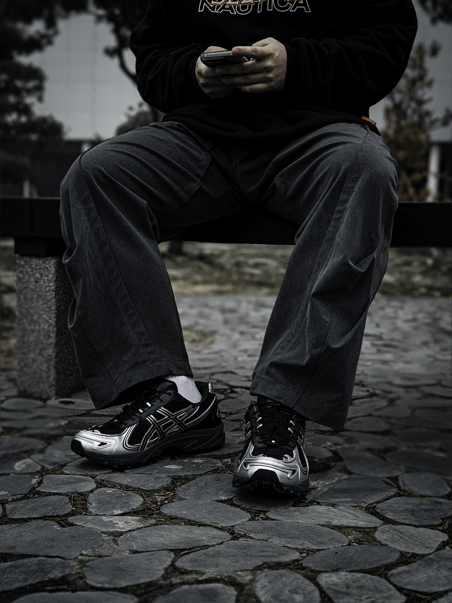 ASICS Kahana Tr V4 Black Silver Drawstring shoelaces ｜ 1203A497-001(預購Pre-order)
