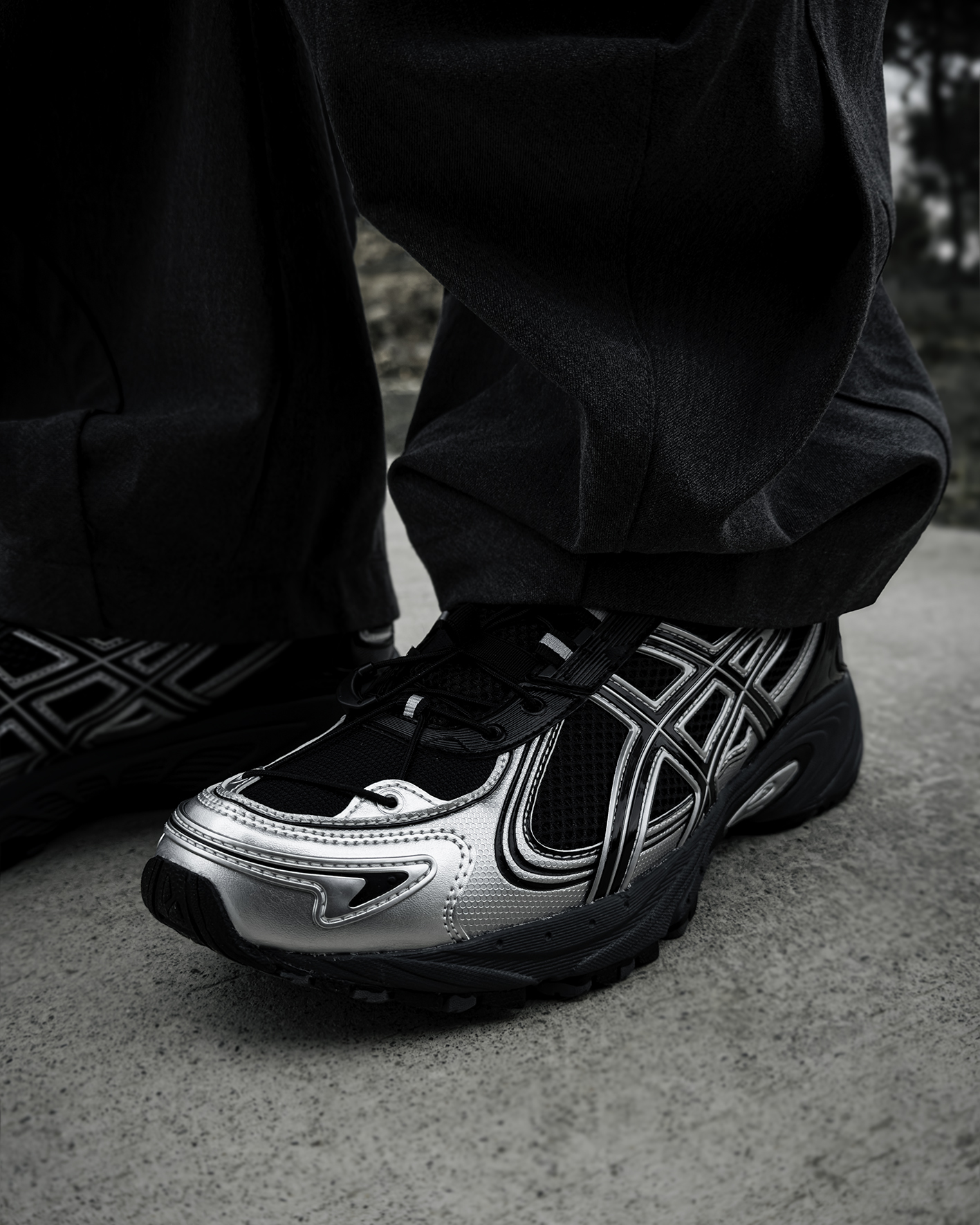 ASICS Kahana Tr V4 Black Silver Drawstring shoelaces ｜ 1203A497-001(預購Pre-order)