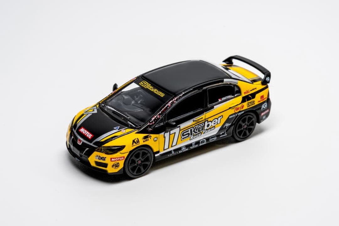 預訂:1/64 DCT #325 Honda Civic Type-R FD2 SKÜber Race Team #17 (LL-021-325)