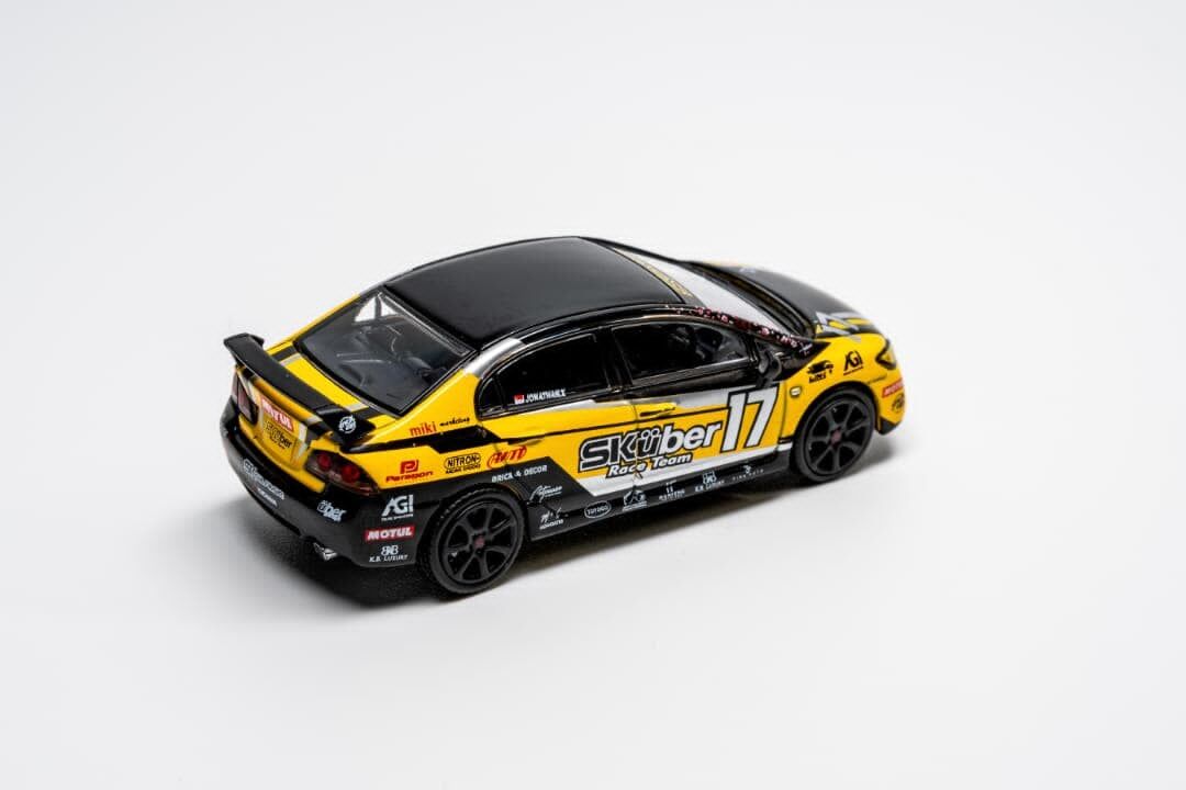 預訂:1/64 DCT #325 Honda Civic Type-R FD2 SKÜber Race Team #17 (LL-021-325)