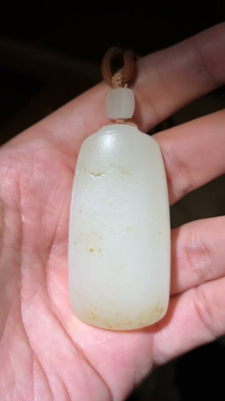 和田白玉籽料牌,天然和田玉軟玉