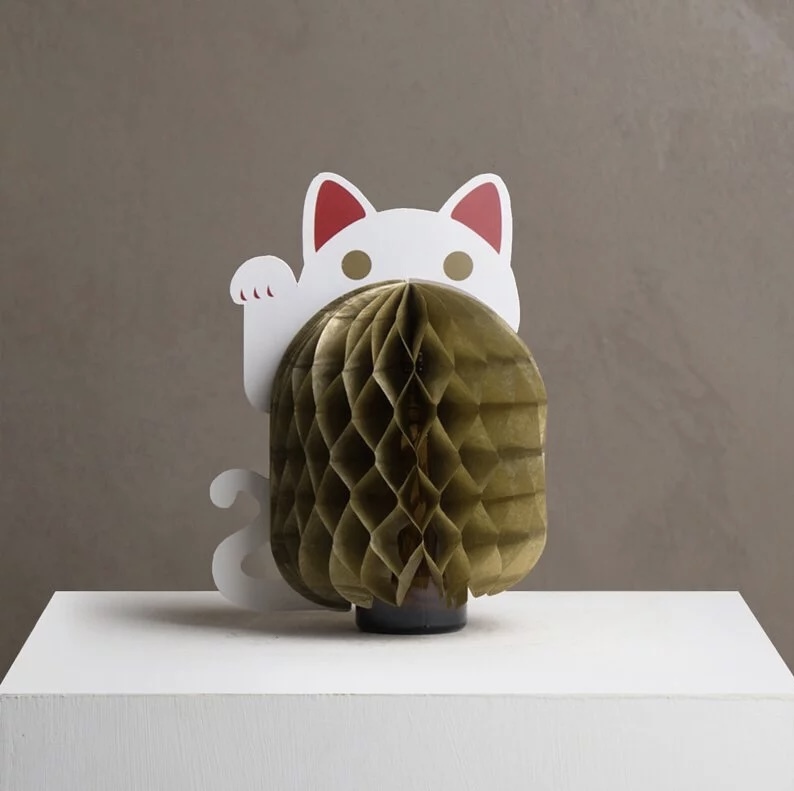 HANSCHIU Pet-friendly Fortune Cat Paper Diffuser - Frankincense & Rosewood