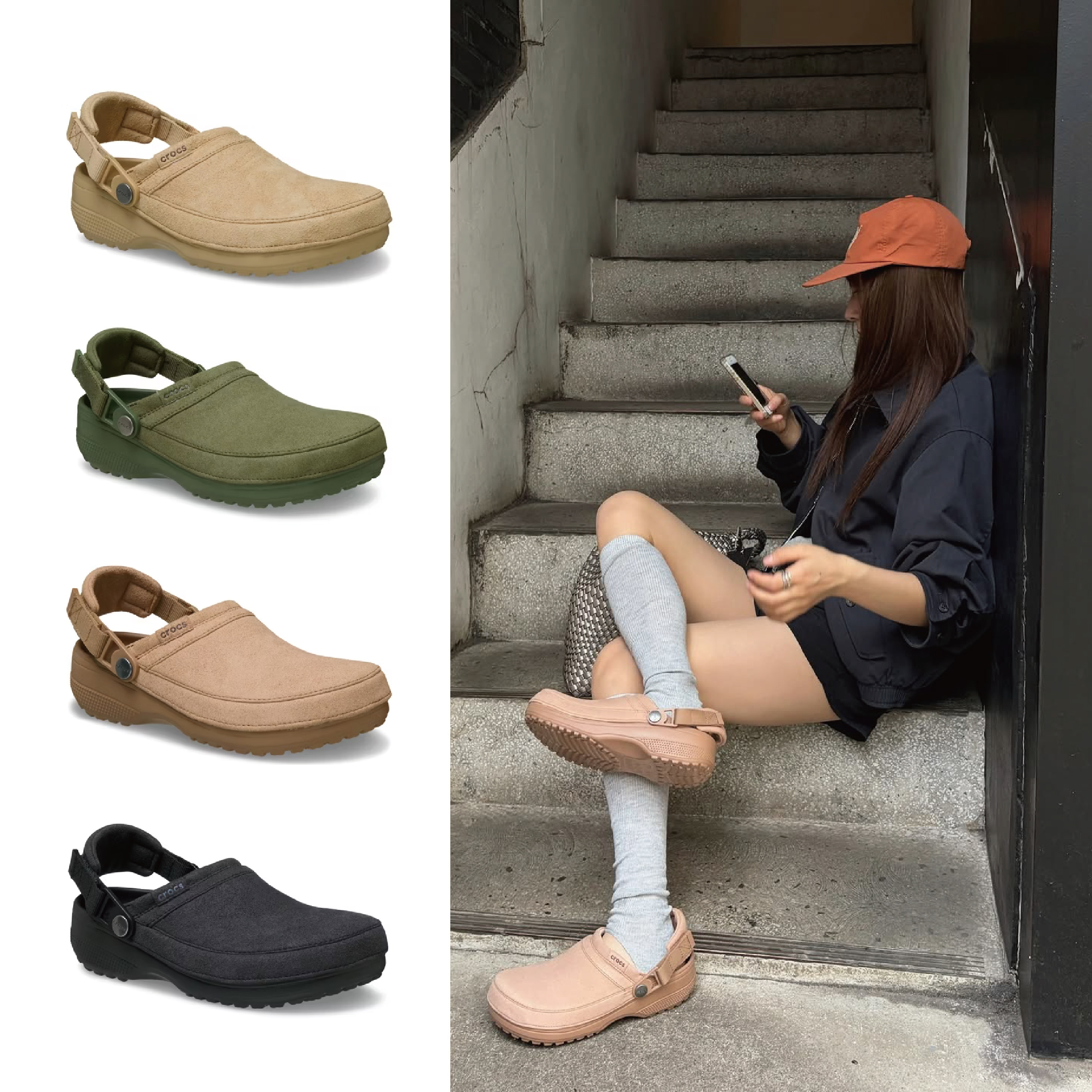 CROCS CRAFTED VEGEN SUEDE 仿麂皮 洞洞鞋 拖鞋 涼鞋 一般底 男女鞋 211930 / 調貨