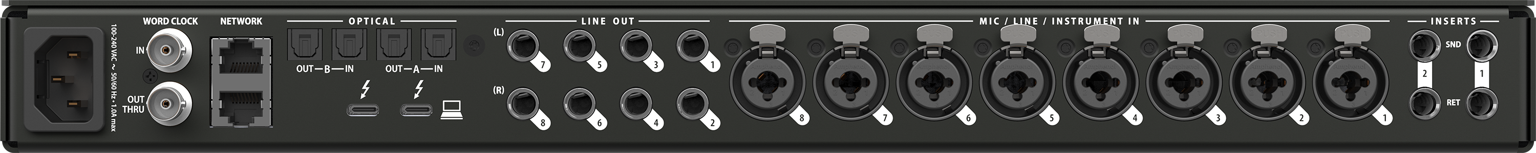 Motu 10pre    26x28 I/O with 10 mic preamps, 64-ch mixing, DSP & AVB-TSN networking