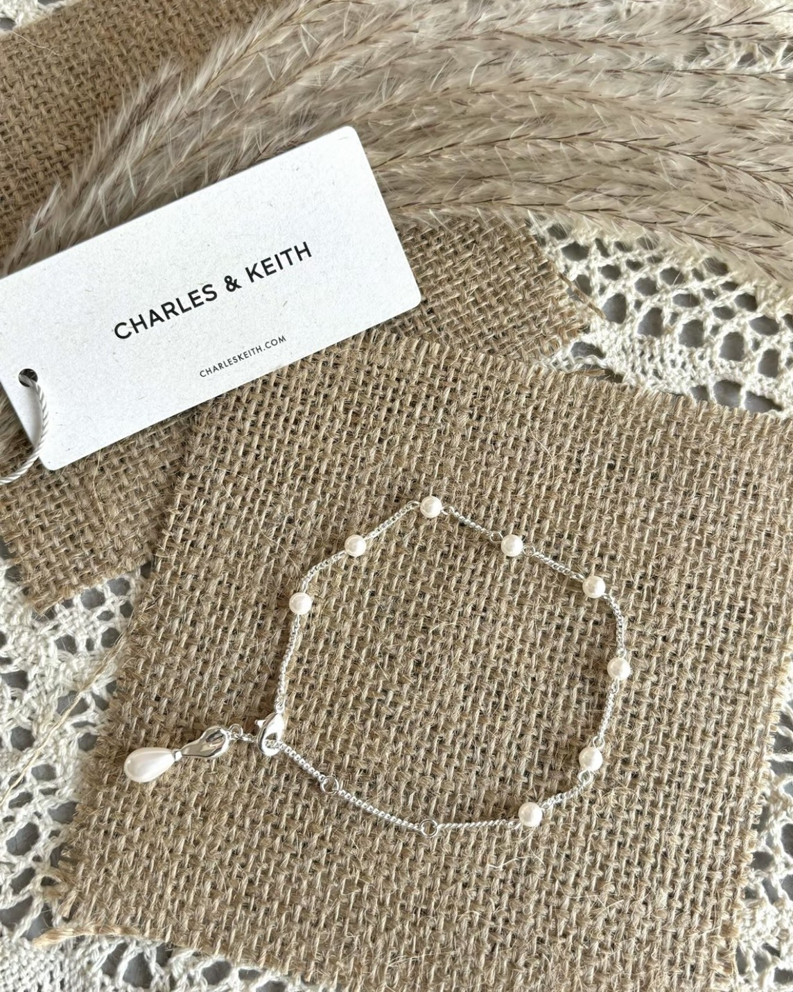【現貨】CHARLES & KEITH 珍珠手鍊 CK512120407